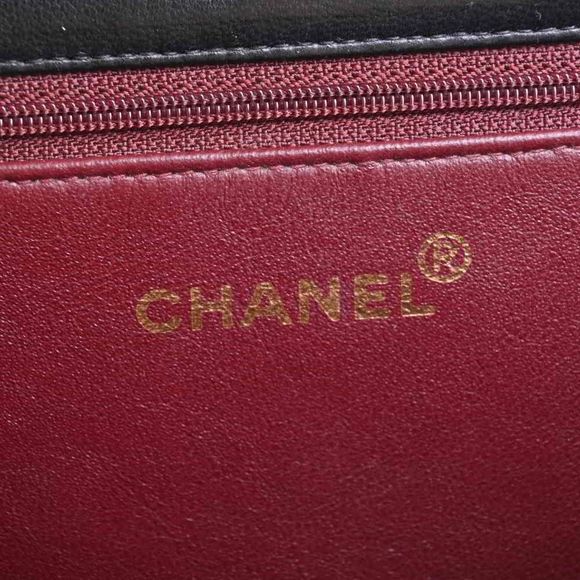 Chanel Lambskin Matelasse Full Flap Chain Shoulder Bag Black - Picture 5 of 6